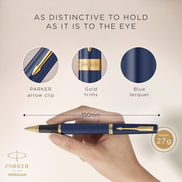 Roller Parker Meridian Blue GT Black F 161167 [9]
