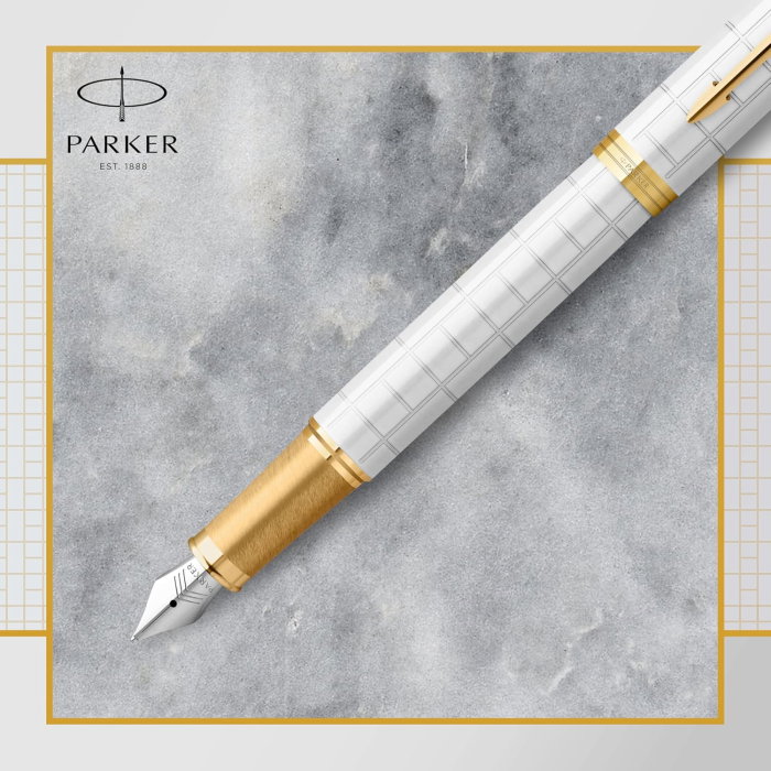PARKER STILOU IM PREMIUM ALB PERLAT PENITA F 160425 [4]