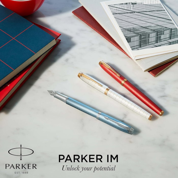 PARKER STILOU IM PREMIUM ALB PERLAT PENITA F 160425 [7]