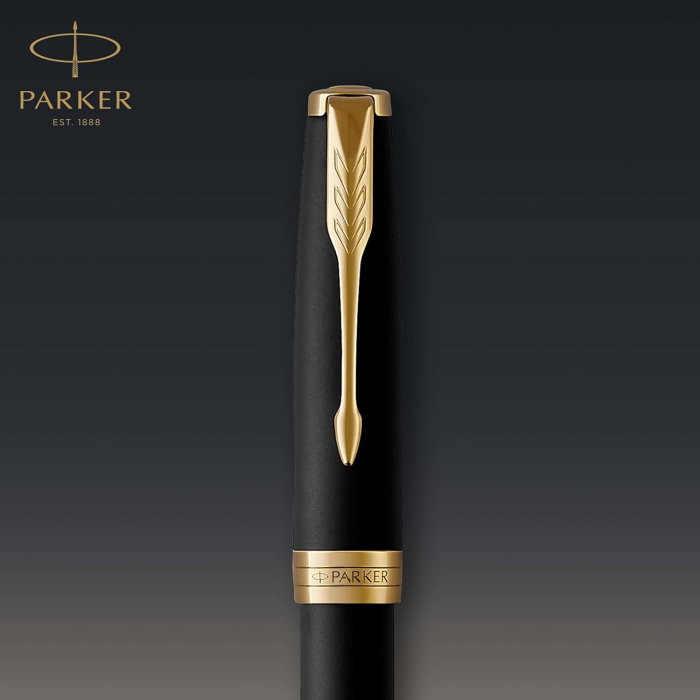 PARKER STILOU SONNET BASIC, NEGRU MAT GT, PENITA F 160104 [4]