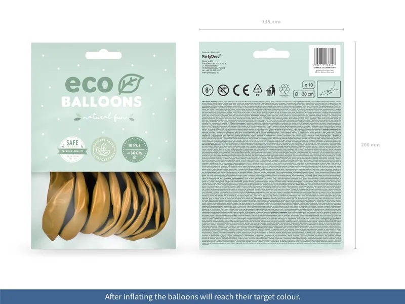 BALOANE Eco Balloons 30cm, metallic, gold 10/set ECO30M-019-10 [2]