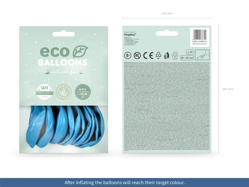 BALOANE Eco Balloons 30cm, metallic, light blue 10/set ECO30M-001J-10 [2]