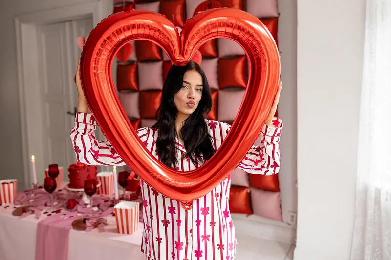 BALON FOLIE ALUMINIU Heart-shaped, 86x83.5cm, red FB207P-007 [1]