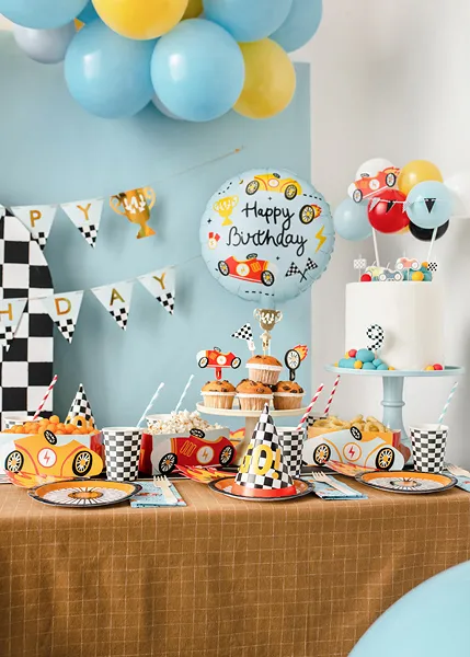 BALON FOLIE ALUMINIU Round Happy Birthday, 35x35cm, mix FB342 [2]