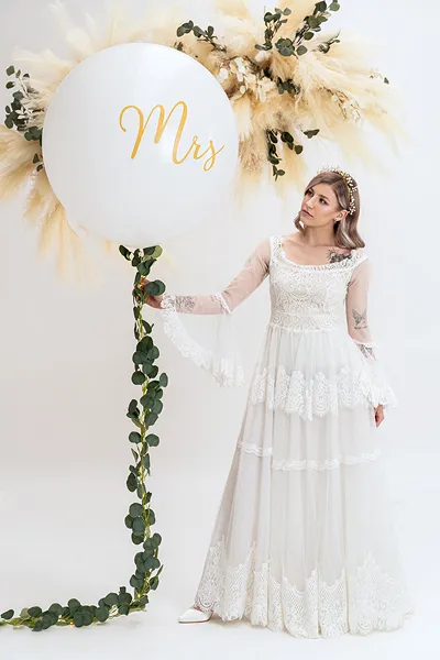 PD BALON Giant Balloon 1m, Mrs, white OLBON11D-008-019 [3]