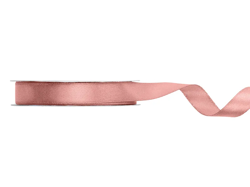 BANDA SATIN, Satin Ribbon, dusty rose, 12mm/25m TS12-081BR [1]