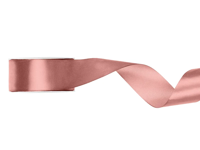 BANDA SATIN, Satin Ribbon, dusty rose, 25mm/25m TS25-081BR [1]