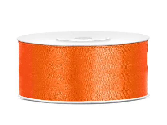BANDA SATIN, Satin Ribbon, orange, 25mm/25m TS25-005 [1]