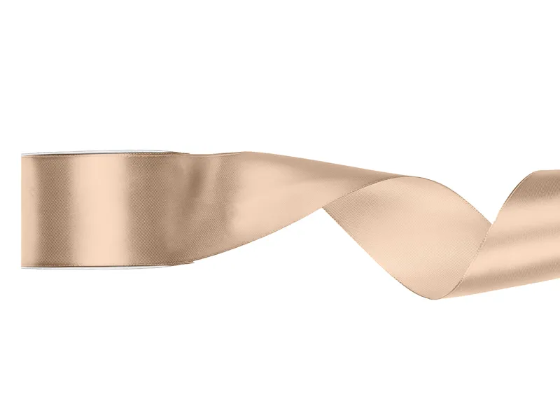 BANDA SATIN, Satin Ribbon, peach, 50mm/25m TS50-075 [1]