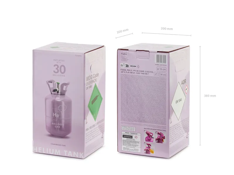 PD BUTELIE CU HELIU PENTRU 30 BALOANE, CULOARE VIOLET BZH1-30-014 [4]