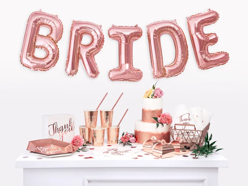 PD CUTIE, Cake boxes Thank you, rose gold, 14x8.5x14cm 10/SET PUDCS4-008-019R [4]