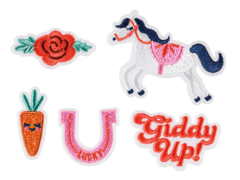 STICKERE TERMOADEZIVE Giddy up, mix, 2-7x3.5-7cm 5/set NAP10 [1]