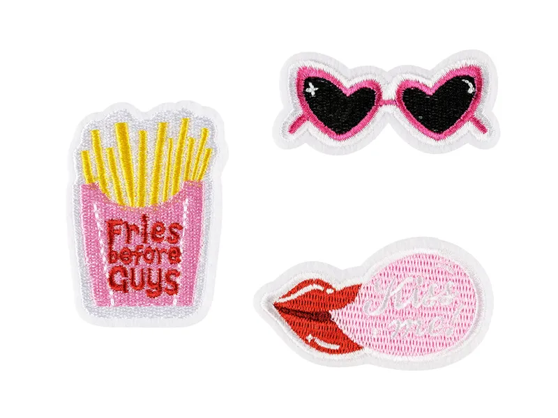 STICKERE TERMOADEZIVE Kiss me, mix, 4.5-6.5x3-6cm 3/set NAP8 [1]