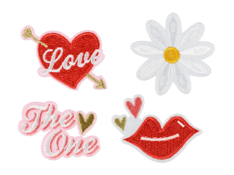 STICKERE TERMOADEZIVE Love, mix, 5.5-6.5x3.5-4.5CM 4/set NAP7 [3]