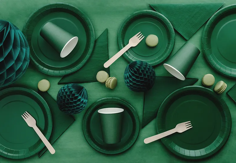 FARFURII CARTON dark green, 18cm, 6/set TPP90-012C [2]