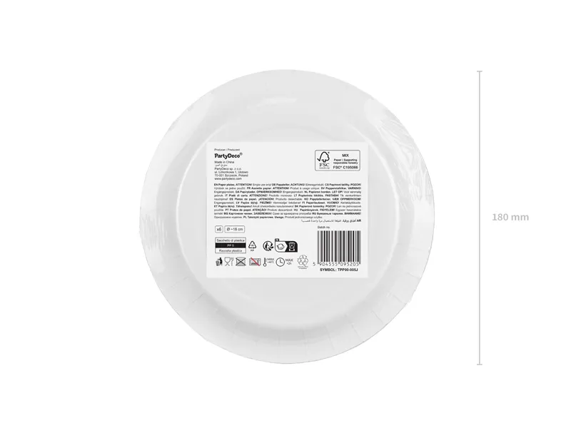 FARFURII CARTON light orange, 18cm, 6/set TPP90-005J [5]