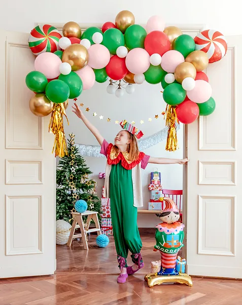 GHIRLANDA DIN BALOANE Candies, mix, 170x155cm GBN15 [4]