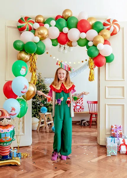 GHIRLANDA DIN BALOANE Candies, mix, 170x155cm GBN15 [2]