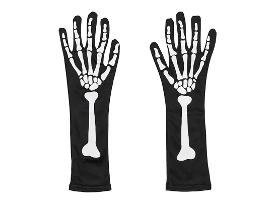 MANUSI HALLOWEEN, GLOW IN THE DARK , NEGRE, S-M STD7 [1]