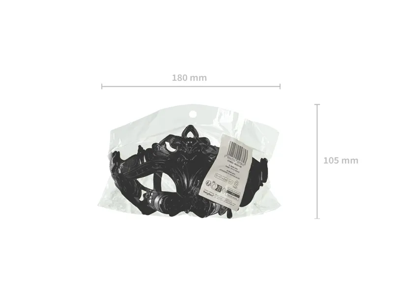 MASCA DE CARNAVAL 17x9CM NEAGRA MAS22-010 [3]