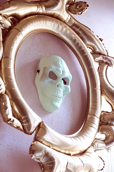 MASCA, Skull mask, Glow in the dark, 17 x 27cm, mix MAS19 [2]