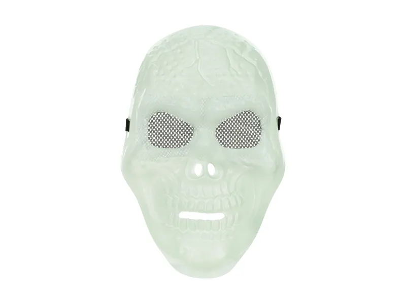MASCA, Skull mask, Glow in the dark, 17 x 27cm, mix MAS19 [1]