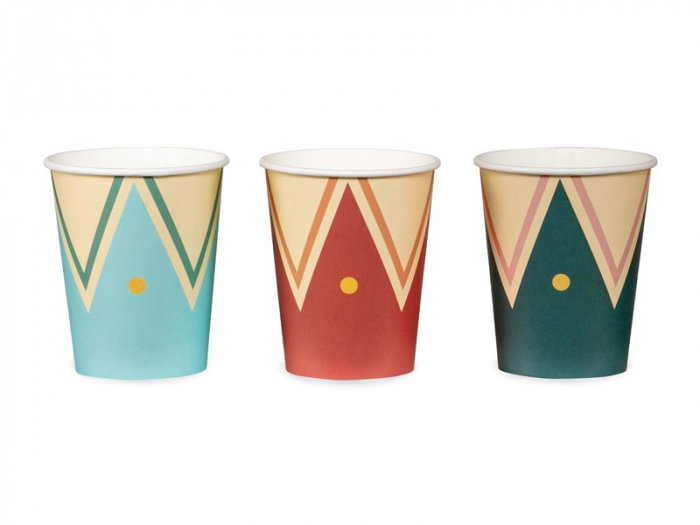 PD PAHARE CARTON Circus Cups, mix, 220ml 6/SET KPP92-EU3 [1]