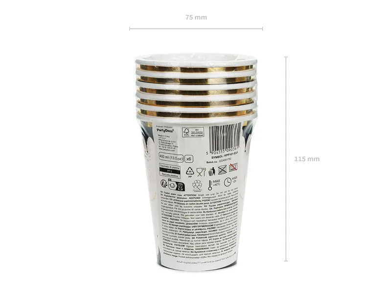 PAHARE CARTON Spider Cups, mix, 400ml 6/set KPP101-EU3 [5]