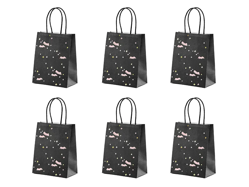 SACOSA CADOU HALLOWEEN NEAGRA CU LILIECI 14 X 18 X 8CM TNP6 [1]