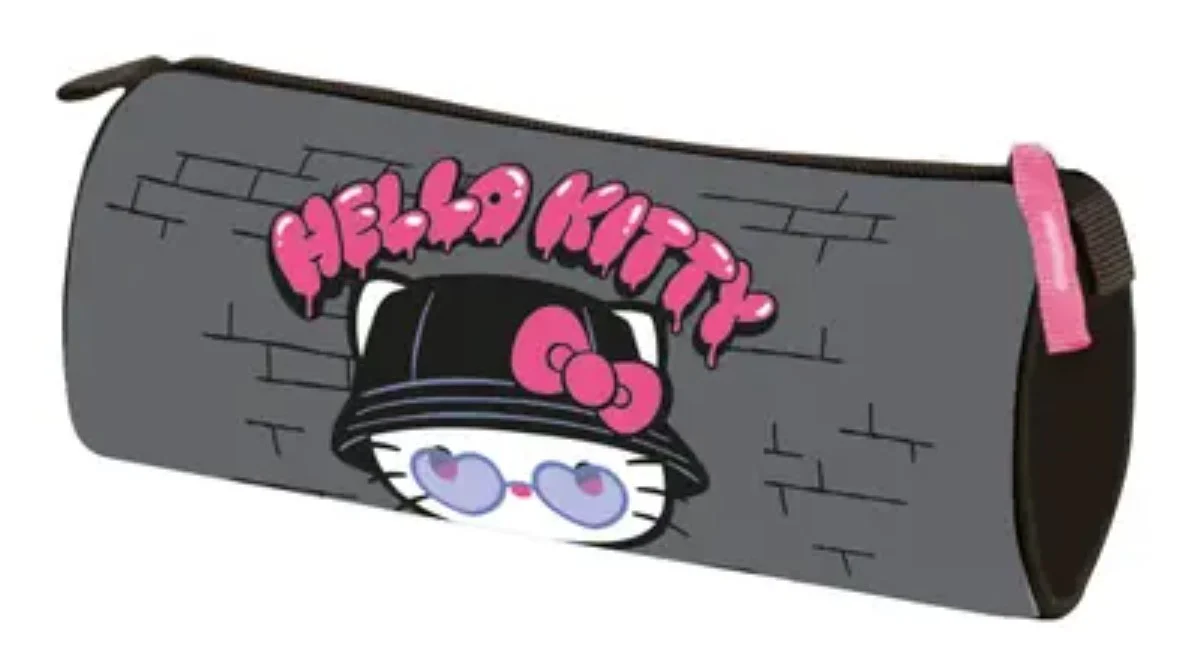 Penar Cilindric Hello Kitty Grey 1 Fermoar [1]