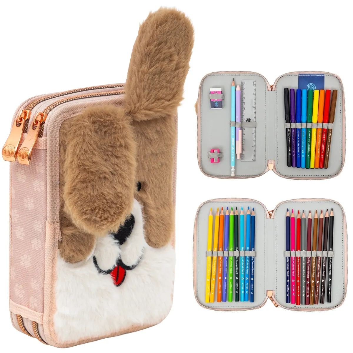 Penar Echipat 2 Fermoare Astrabag Fluffy Puppy [4]