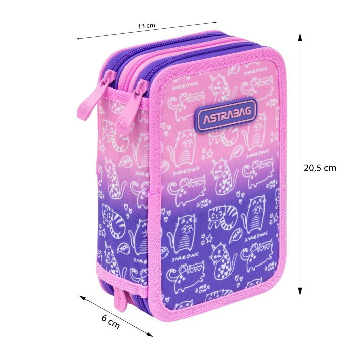 Penar Echipat 3 Fermoare Astrabag Kitty [3]