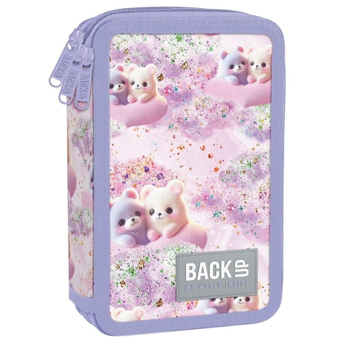 Penar Echipat 3 Fermoare BackUP Pastel Teddy Bear [3]