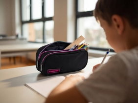 Penar Neechipat 2 Fermoare Astrabag Black-Pink/Mint [3]