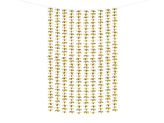 Perdea Decorativă Flori Aurii 100x210cm PartyDeco [2]