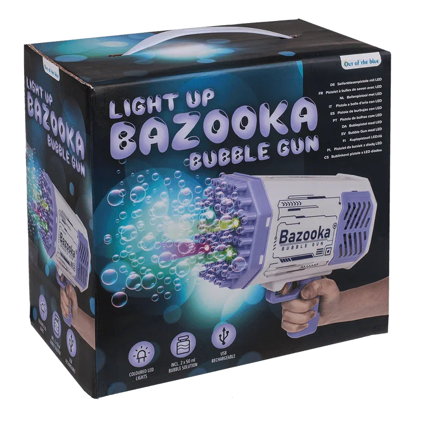 Pistol cu LED pentru Baloane de Săpun, Tip Bazooka [10]