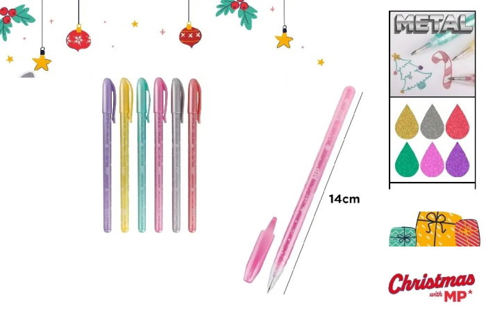 PIX CU GEL IPB PENTRU FELICITARI 6/SET CULORI METALICE CH24032 [1]