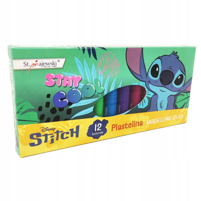 Plastilină 12 Culori Disney Stitch Stay Cool - 686412 [1]