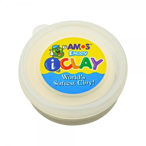 Plastilina Amos 18g Alb iClay [1]
