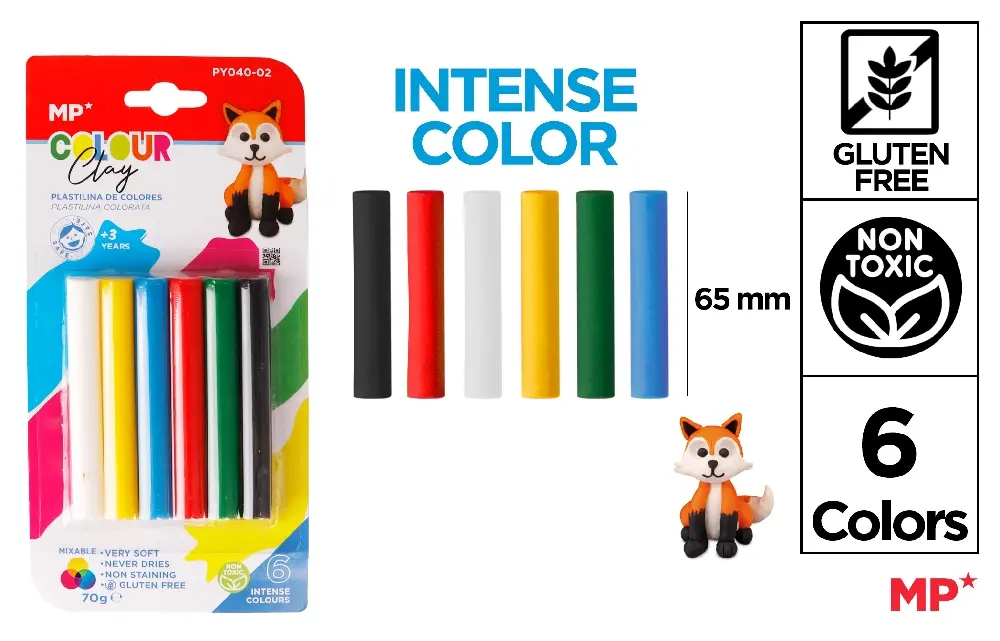 PLASTILINA SOFT IPB 70GR 6/SET CULORI INTENSE PY040-02 [1]