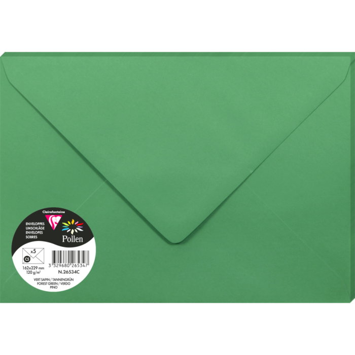 PLIC CLAIREFONTAINE C5 5/SET VERDE PIN 26534C [1]