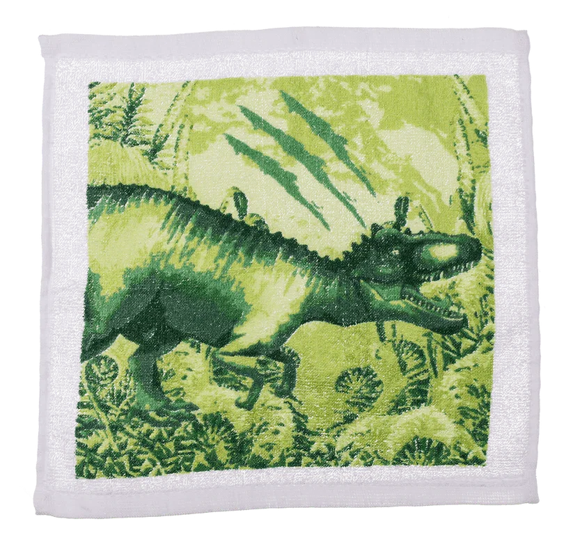 Prosop Magic din Bumbac cu Dinozauri 30x30cm [4]