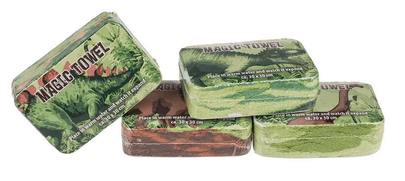 Prosop Magic din Bumbac cu Dinozauri 30x30cm [2]