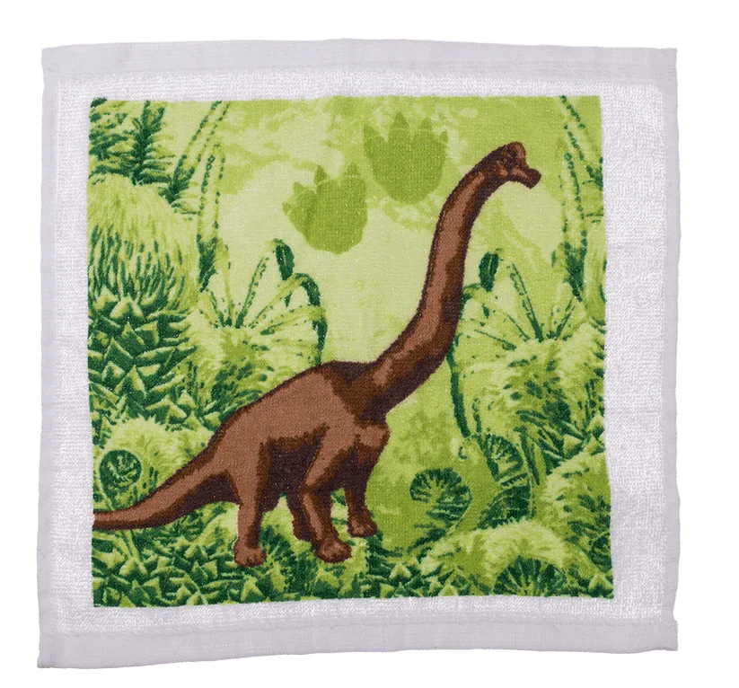 Prosop Magic din Bumbac cu Dinozauri 30x30cm [3]