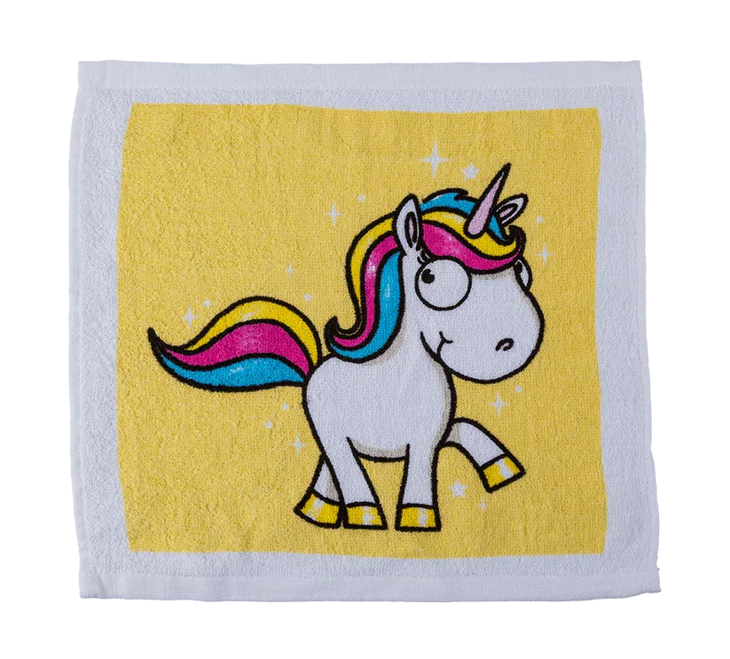 Prosop Magic din Bumbac cu Unicorn Comic 30x30cm [4]