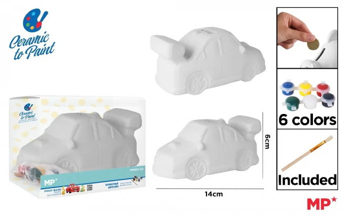 PUSCULITA CERAMICA IPB PENTRU PICTAT, 6 CULORI + PENSULA PP950-05 [1]