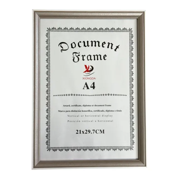 RAMA FOTO A4 DIPLOMA ARGINTIU  21*29.7CM  913-3 [1]