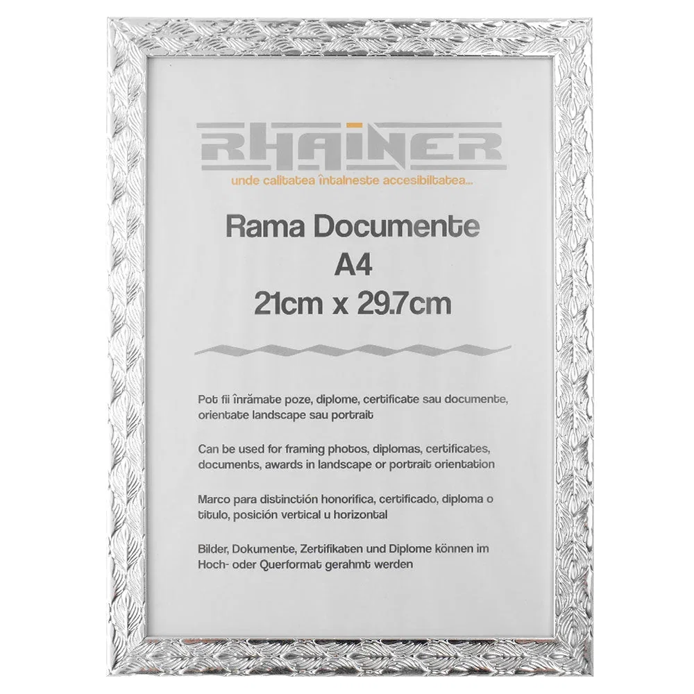 Rama Foto A4 Leon Argintiu Texturat FP08622A4/44091011 [1]