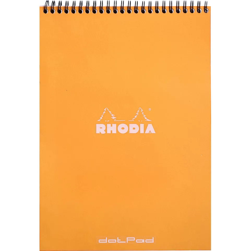 BLOC NOTES A4 SPIRA 80F DOTS ORANGE RHODIA 18503C [1]