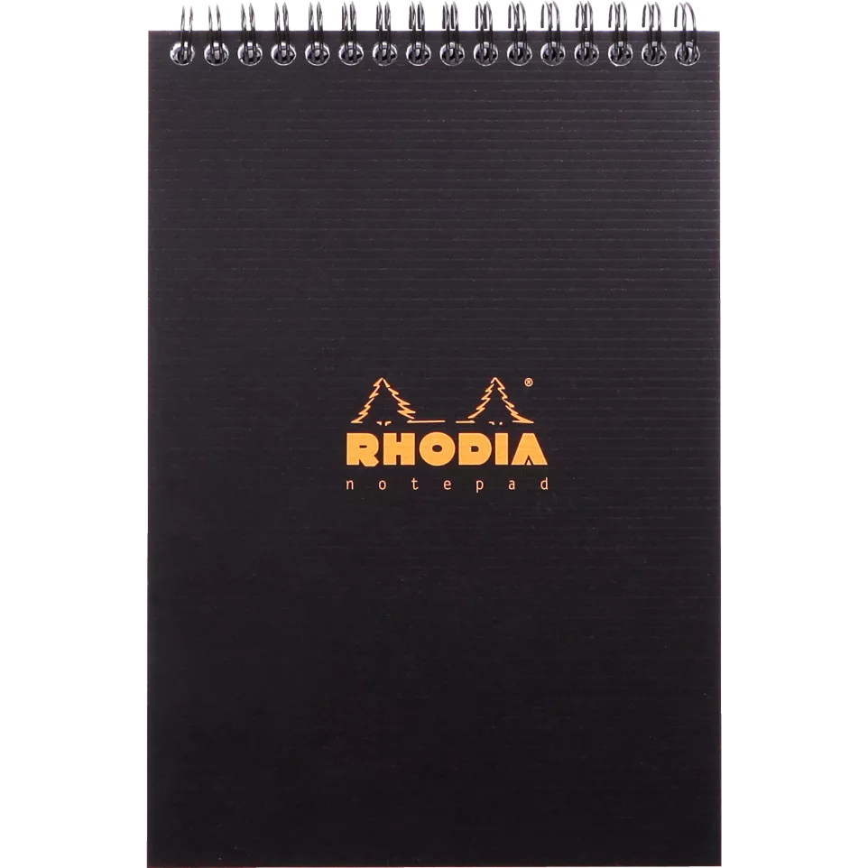 BLOC NOTES A5 SPIRA 80F AR BLACK RHODIA 16920C [1]